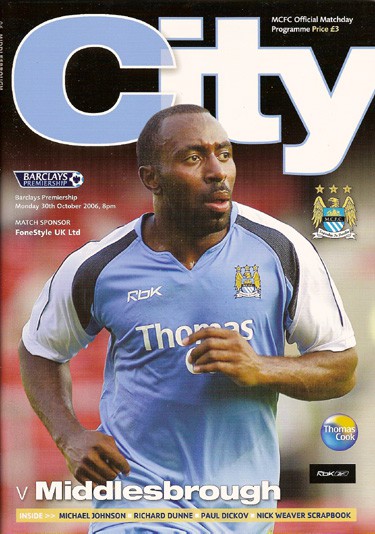 Manchester City FC v Middlesbrough FC